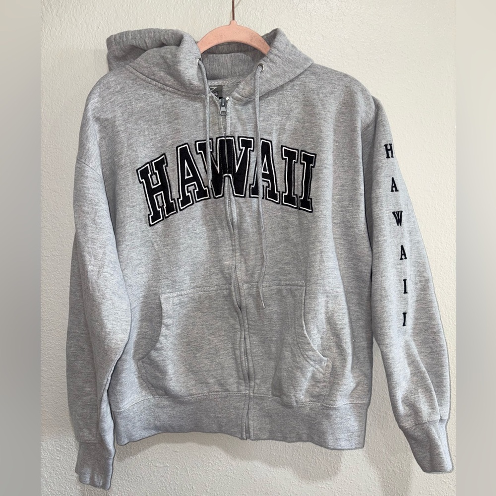 Gray Zip-Up Hoodie